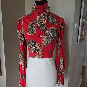 Trashy Diva My Pet Leopard Zip Blouse